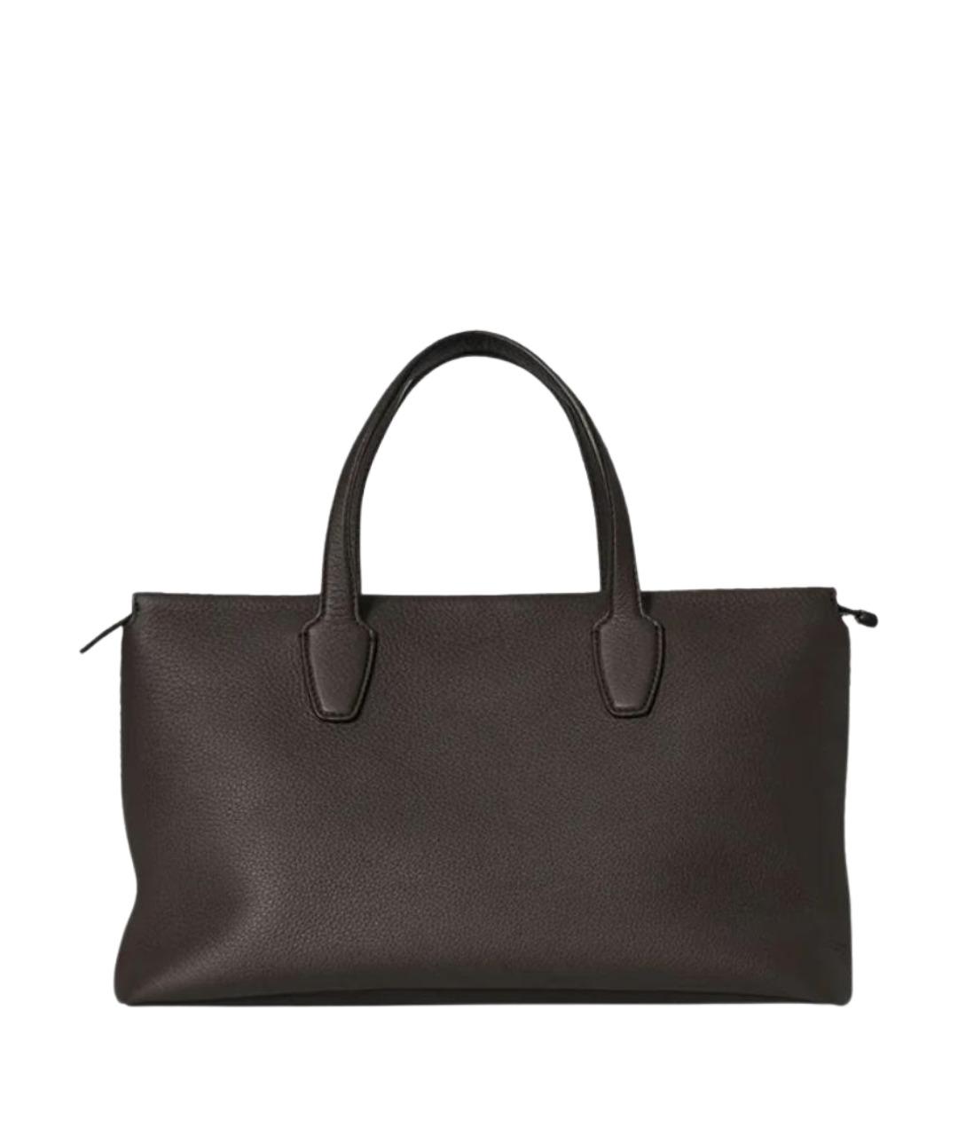 THE ROW Коричневая кожаная сумка тоут, фото 1