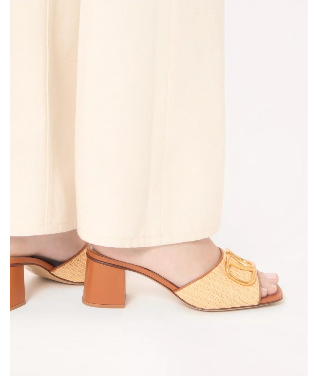 VALENTINO Бежевые мюли, фото 2