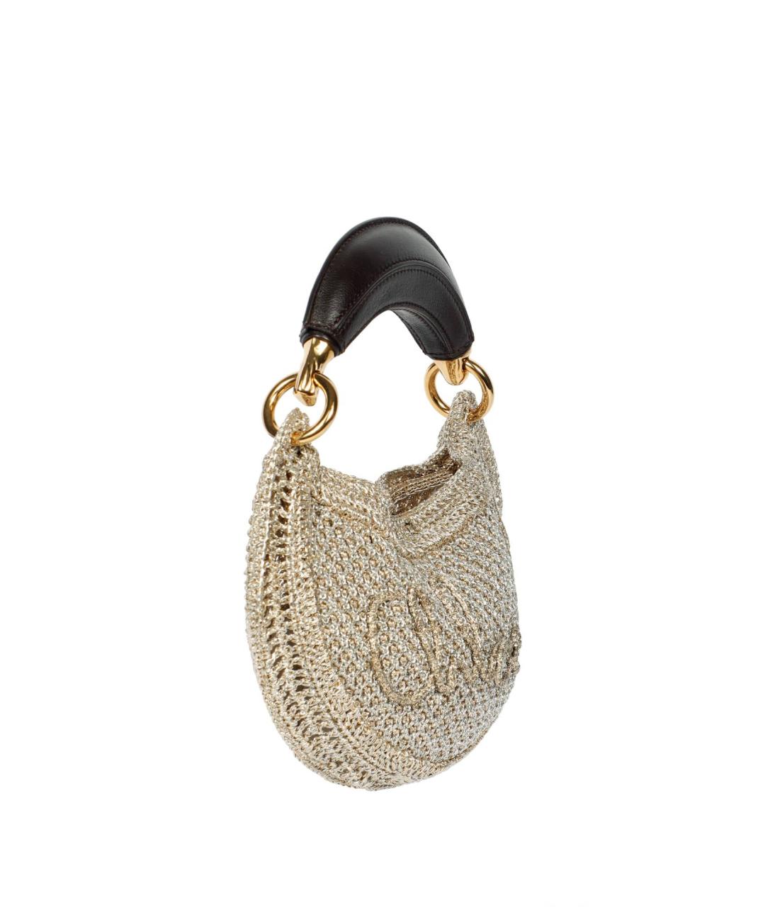 CHLOE Серая пелетеная сумка через плечо, фото 4