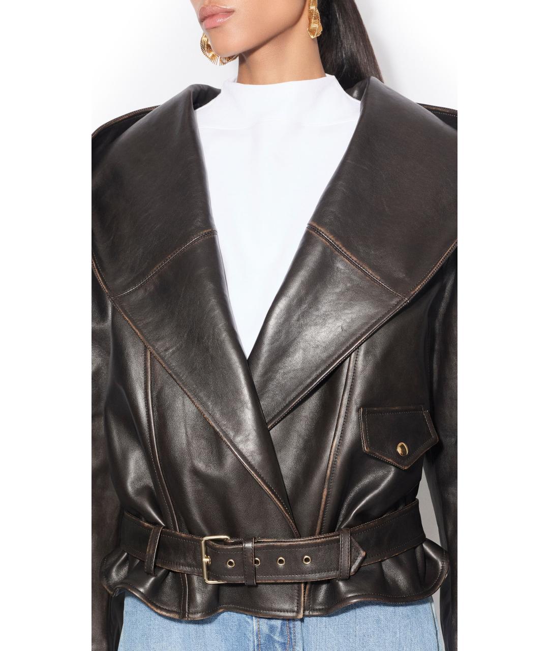 ALAIA Белая хлопко-эластановая футболка, фото 3