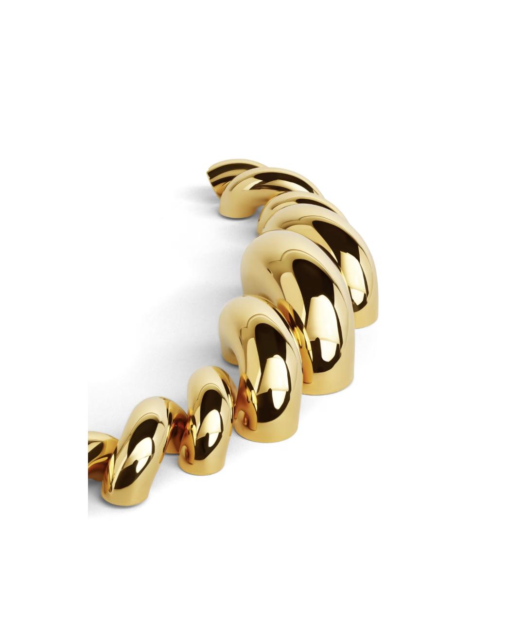 ALAIA Золотой латунный браслет, фото 2