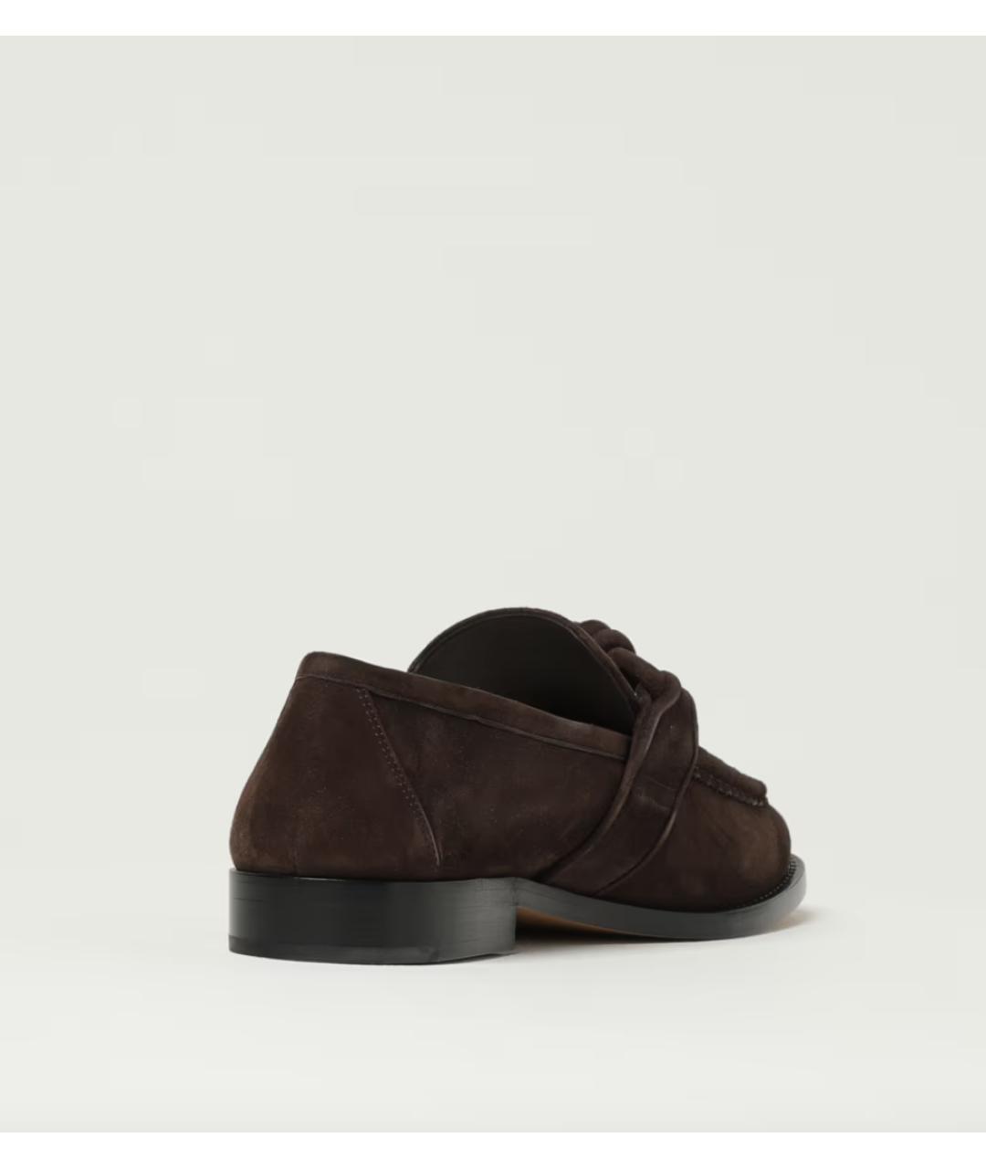 BOTTEGA VENETA Коричневые замшевые лоферы, фото 3