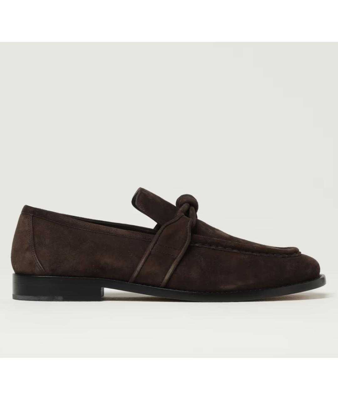 BOTTEGA VENETA Коричневые замшевые лоферы, фото 5