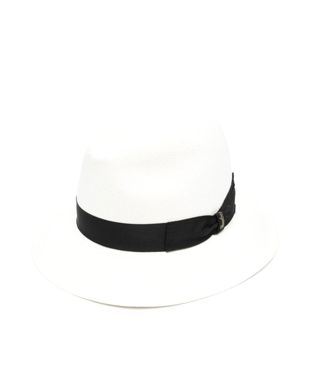 BORSALINO Белая соломенная шляпа, фото 1