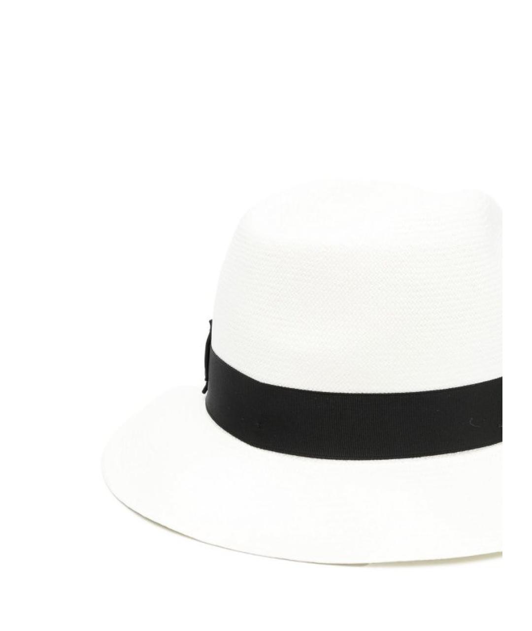 BORSALINO Белая соломенная шляпа, фото 2