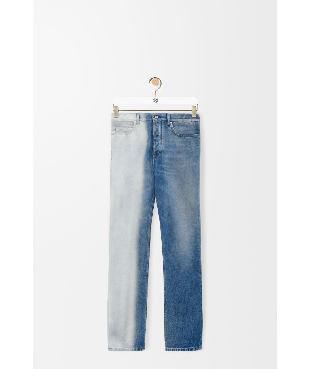LOEWE Голубые хлопковые прямые джинсы, фото 5