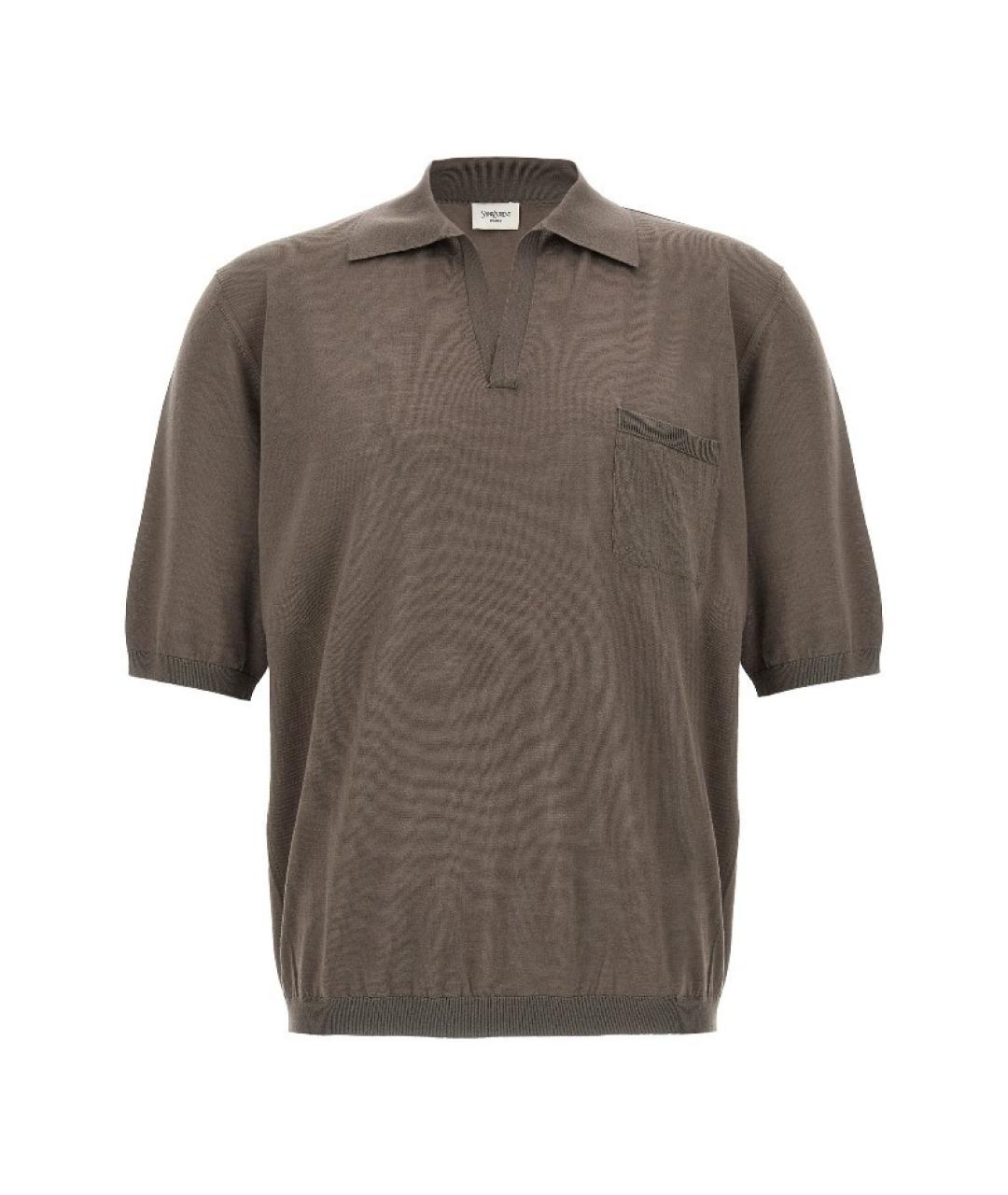 SAINT LAURENT Бежевый шерстяной джемпер / свитер, фото 1