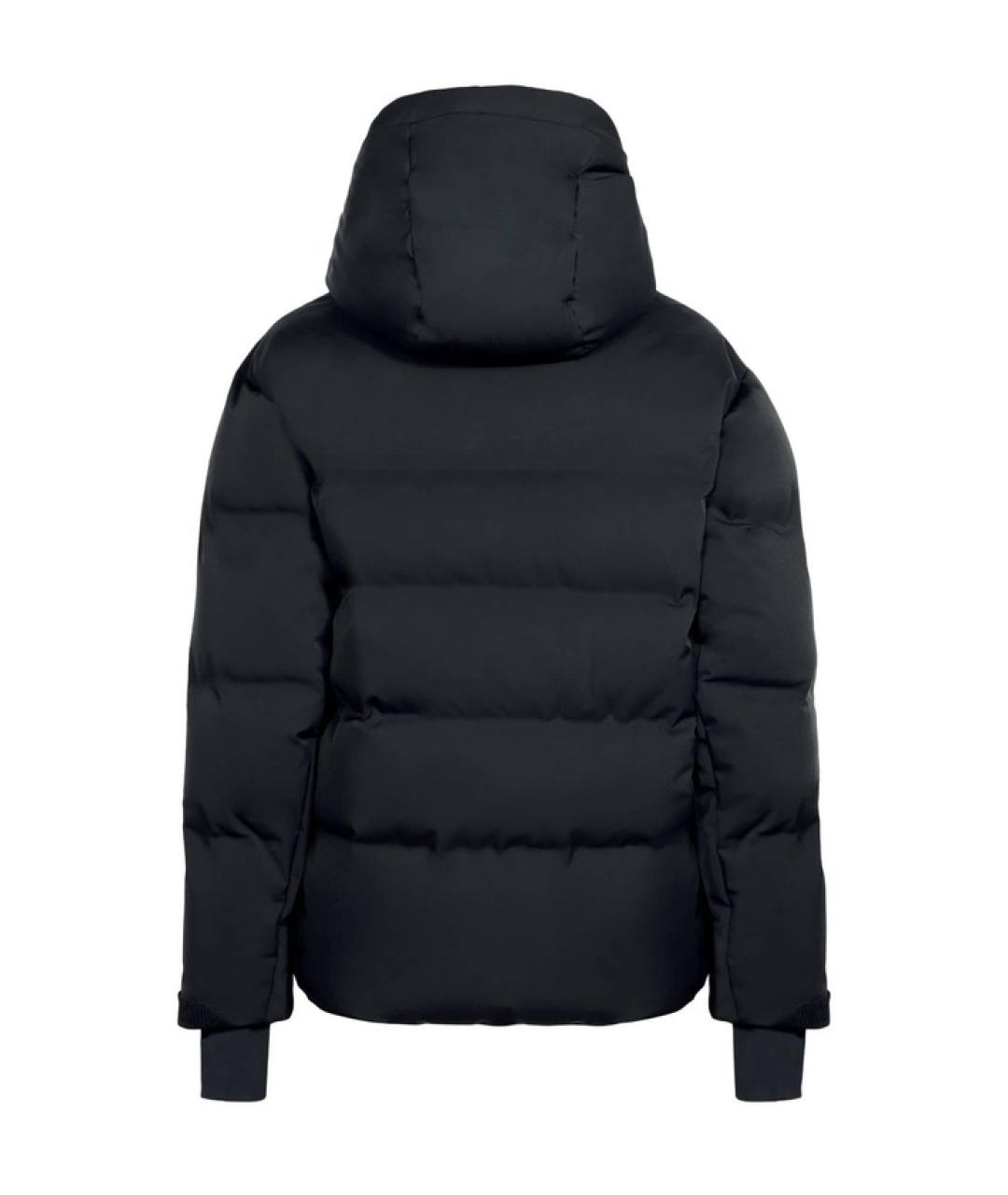 MONCLER Черный полиэстеровый пуховик, фото 2