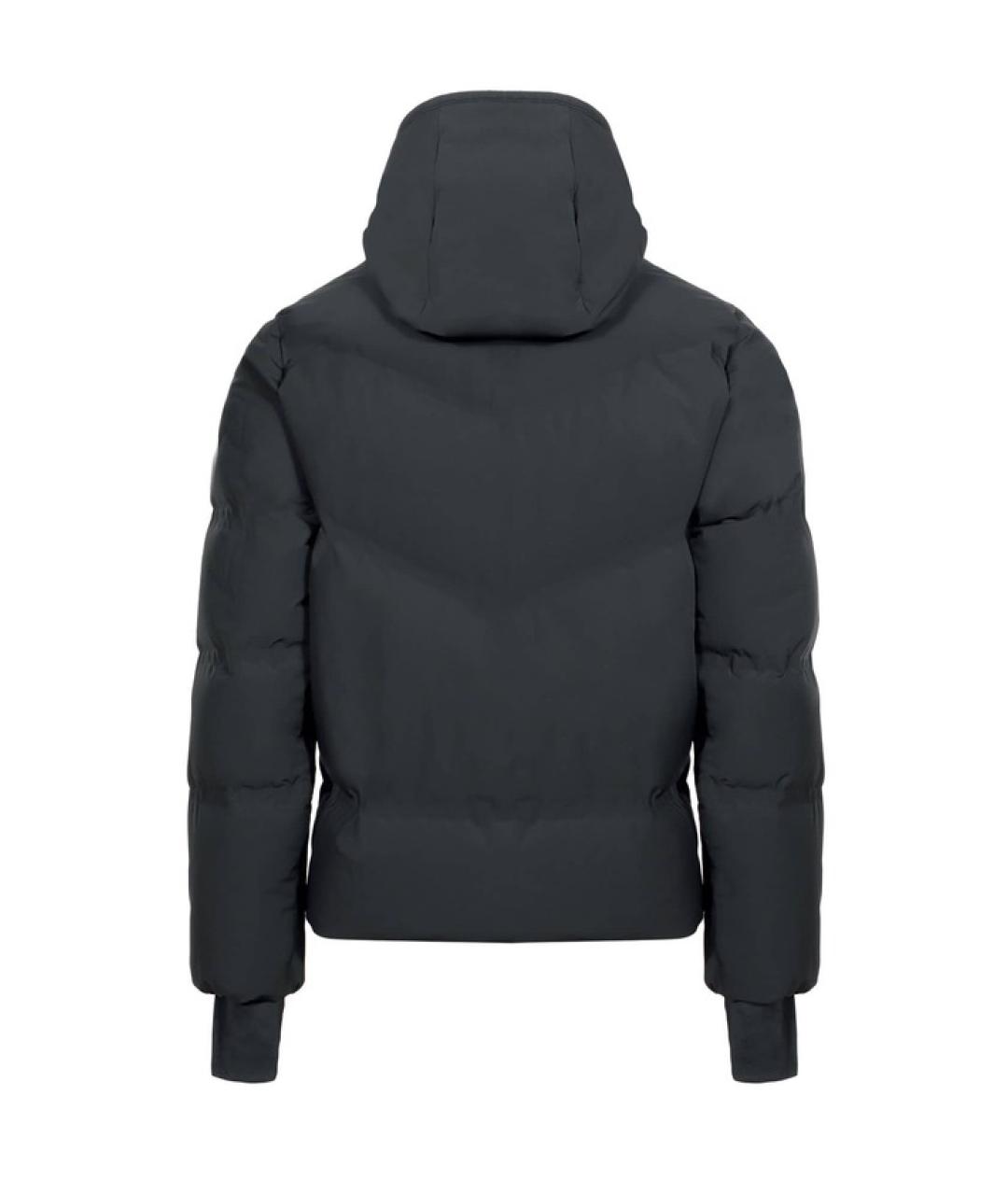 MONCLER Черный полиамидовый пуховик, фото 2