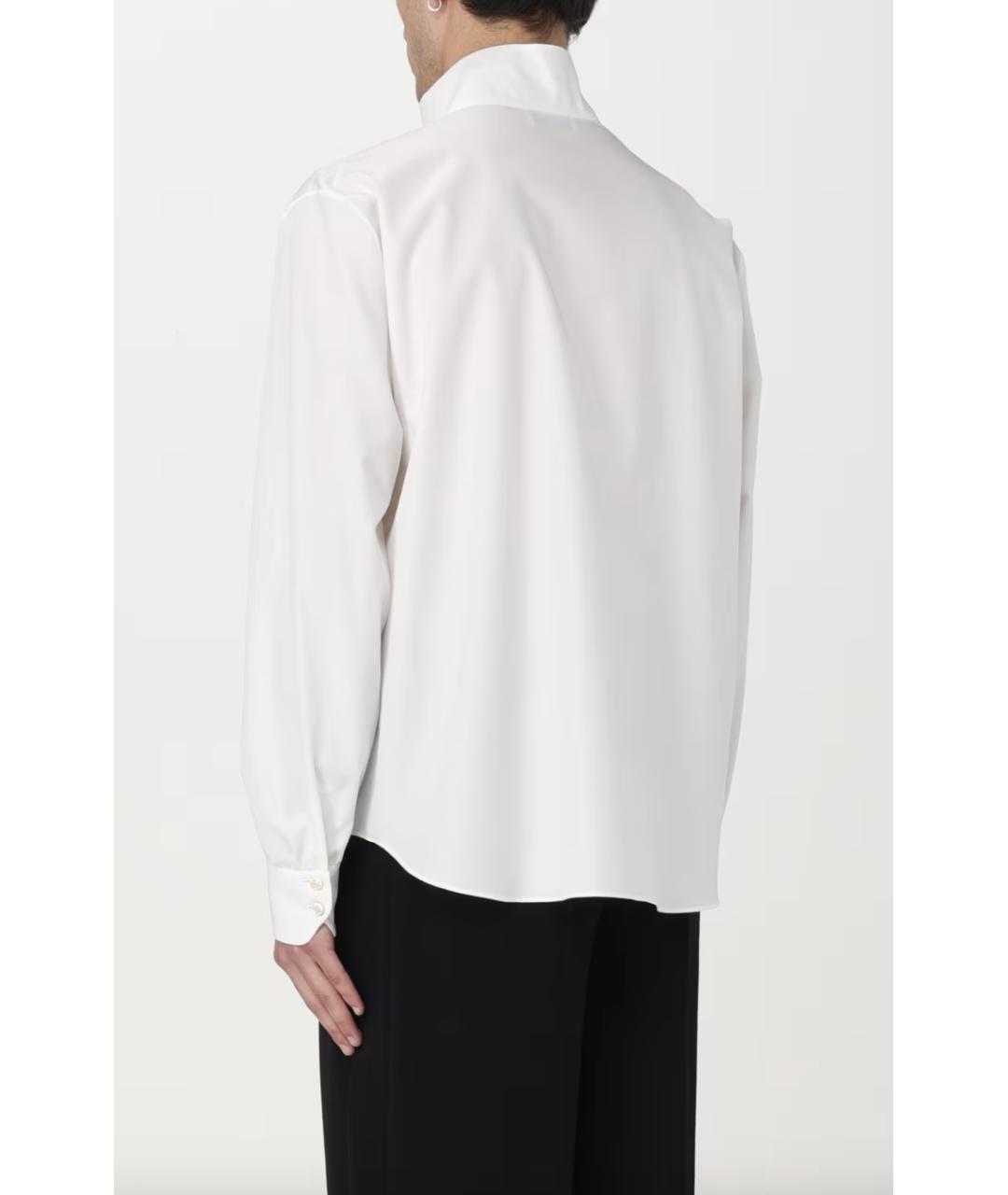 SAINT LAURENT Белая хлопковая классическая рубашка, фото 3