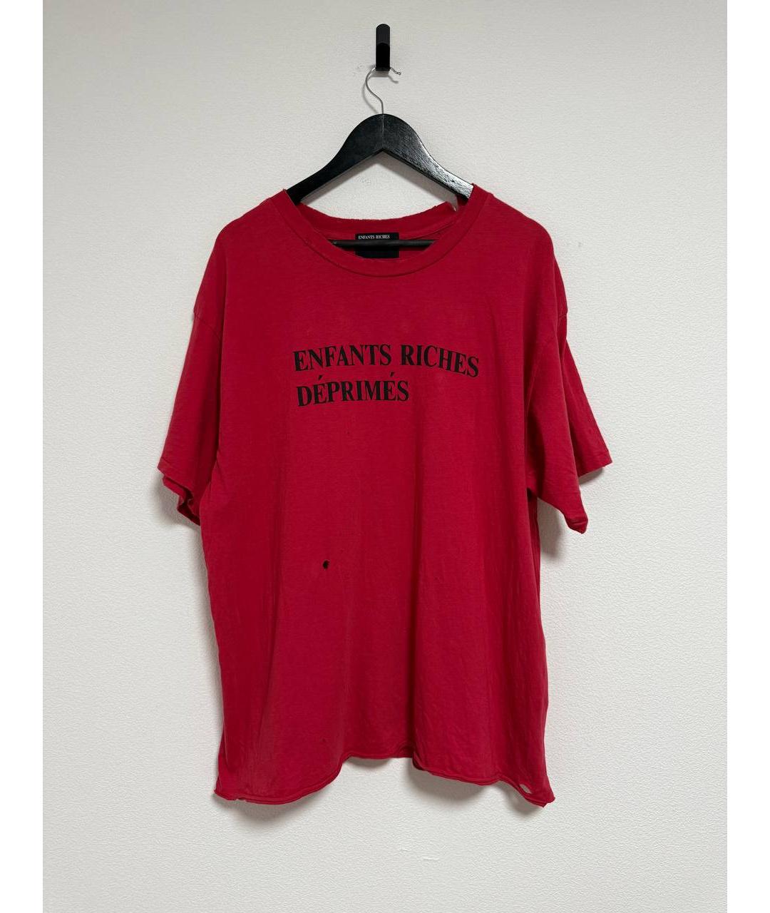 Enfants Riches Déprimés Красная хлопковая футболка, фото 3