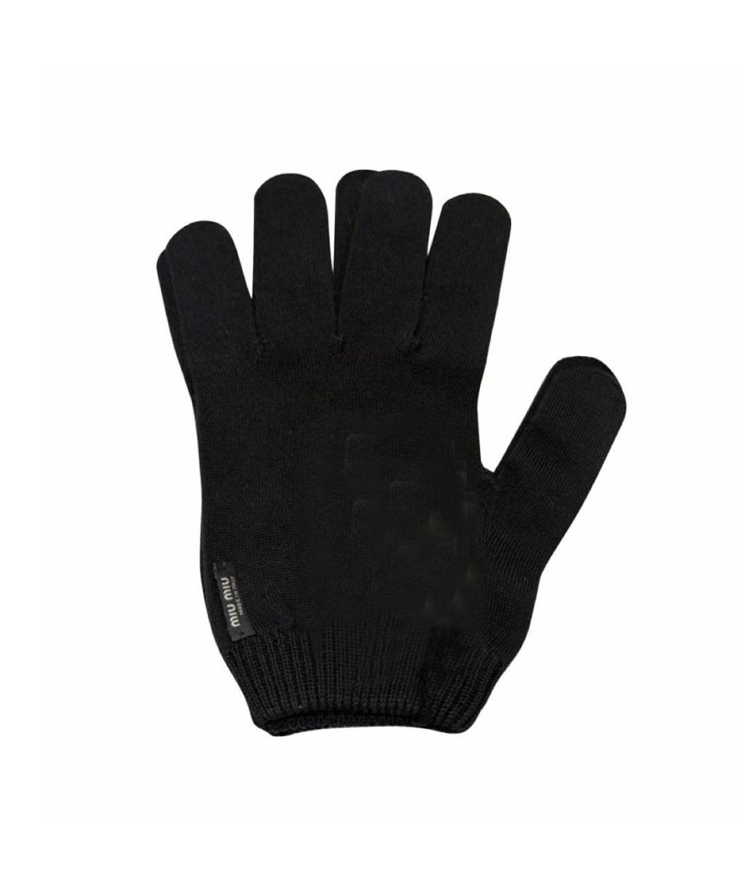 MIU MIU Черные перчатки, фото 5