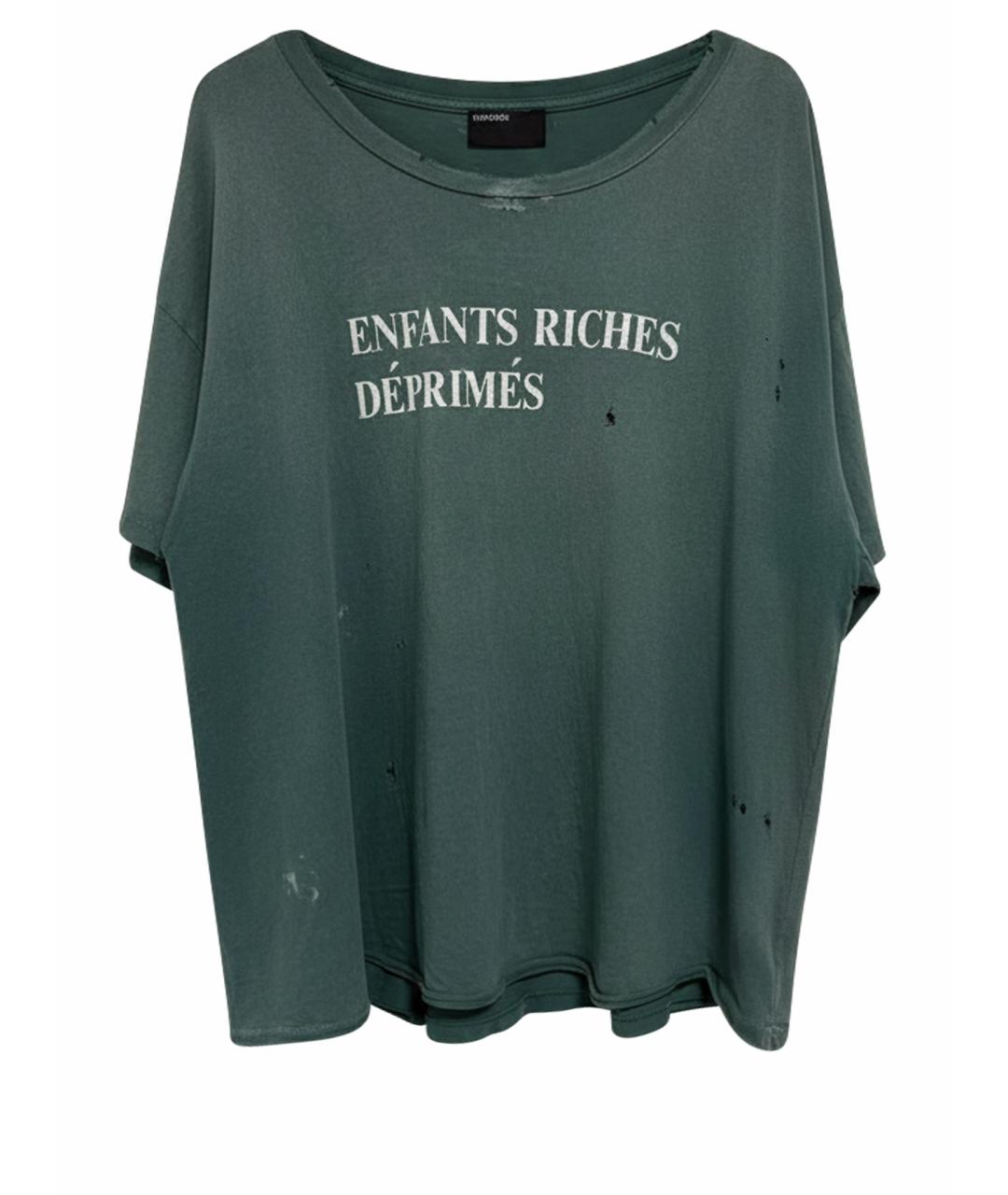 Enfants Riches Déprimés Зеленая хлопковая футболка, фото 1