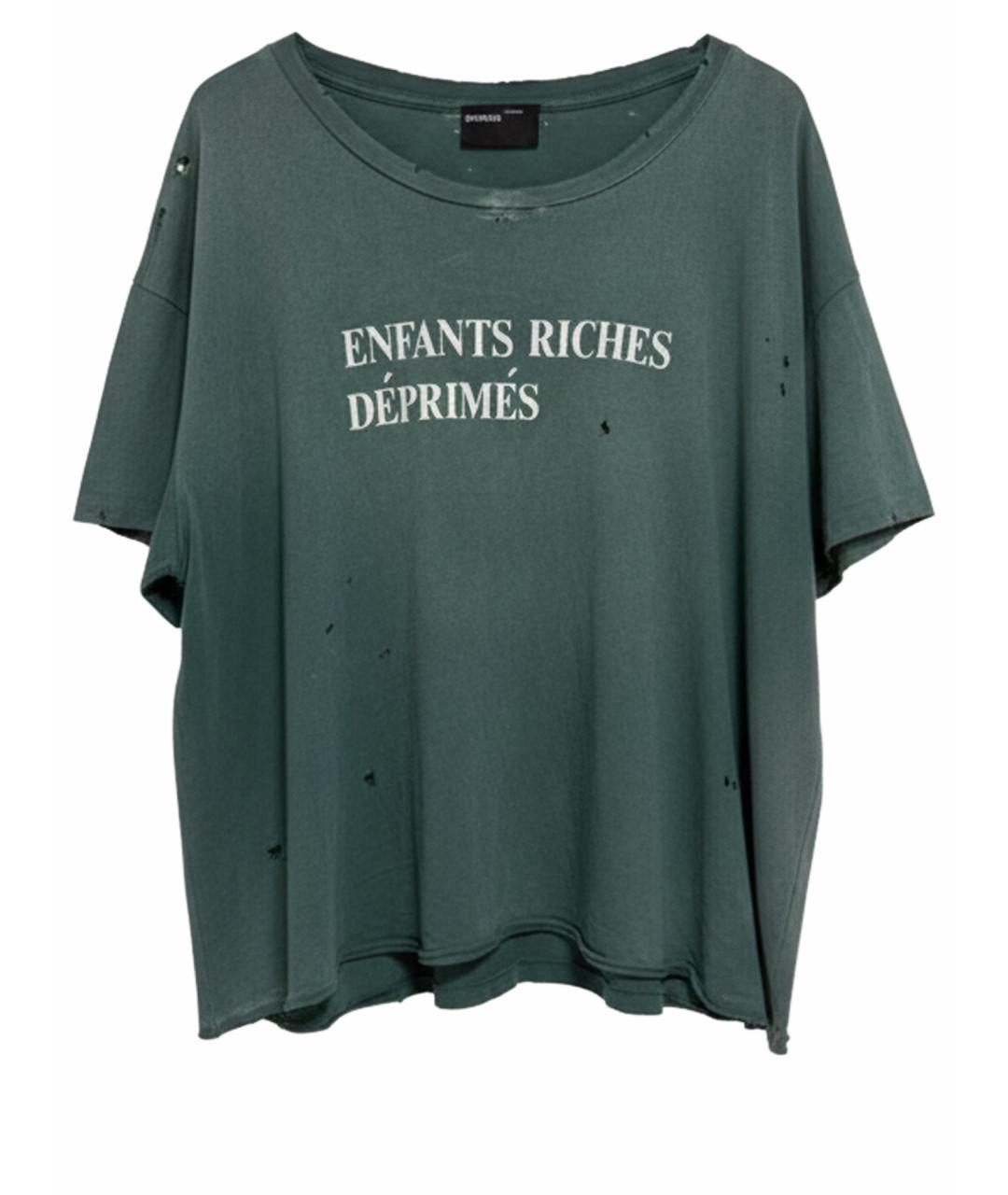 Enfants Riches Déprimés Зеленая хлопковая футболка, фото 3