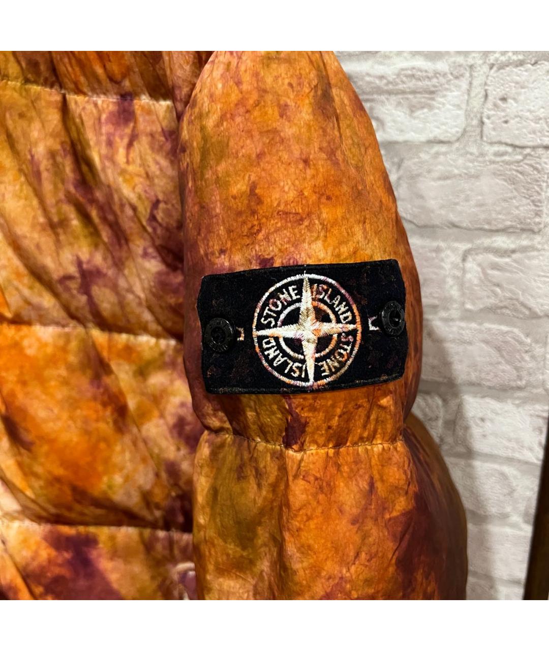 STONE ISLAND Коричневый полиамидовый пуховик, фото 7