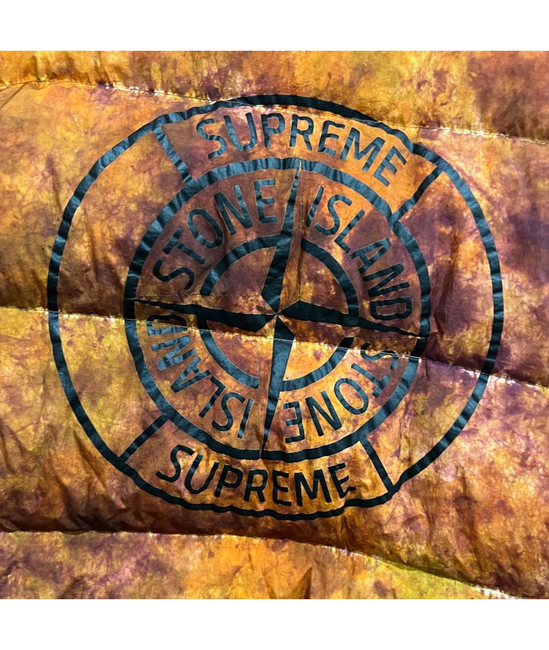 STONE ISLAND Коричневый полиамидовый пуховик, фото 5