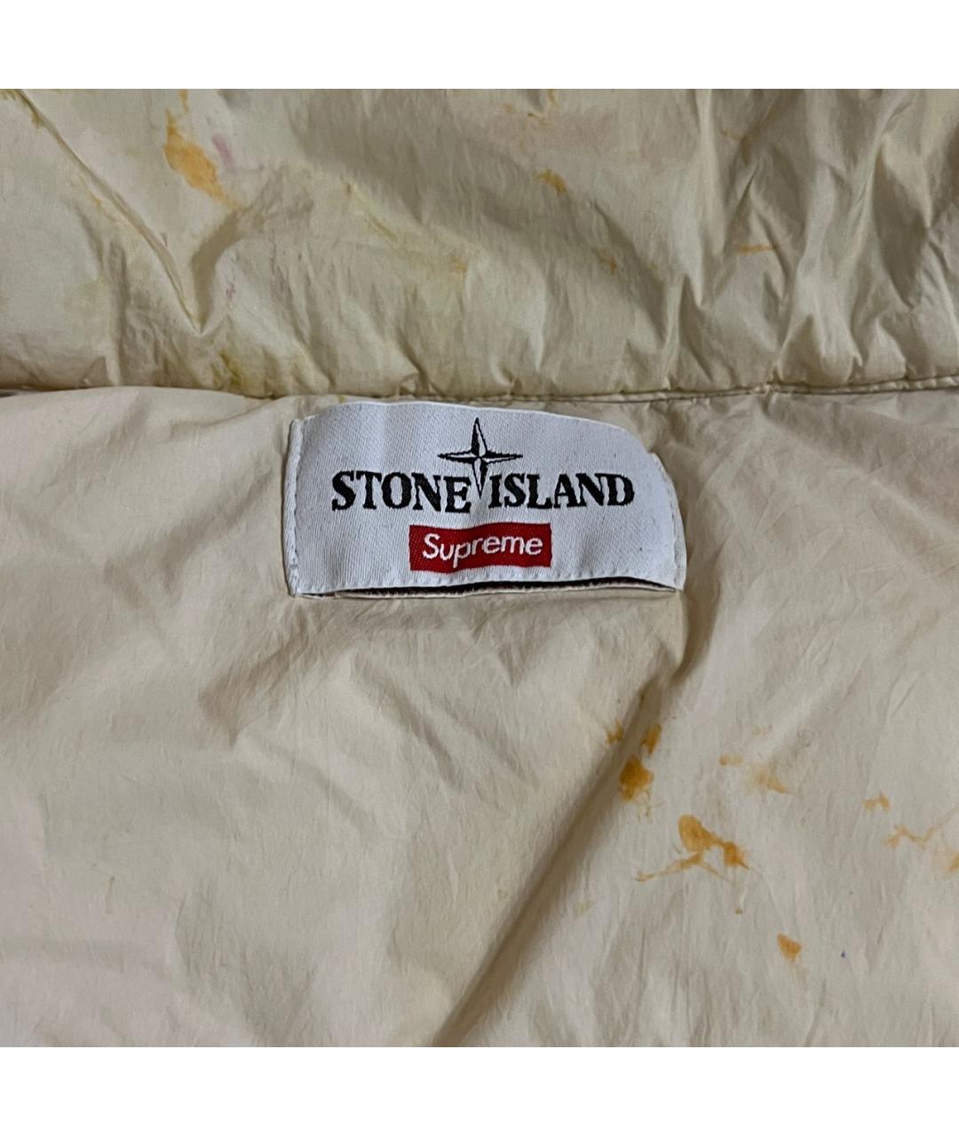 STONE ISLAND Коричневый полиамидовый пуховик, фото 3