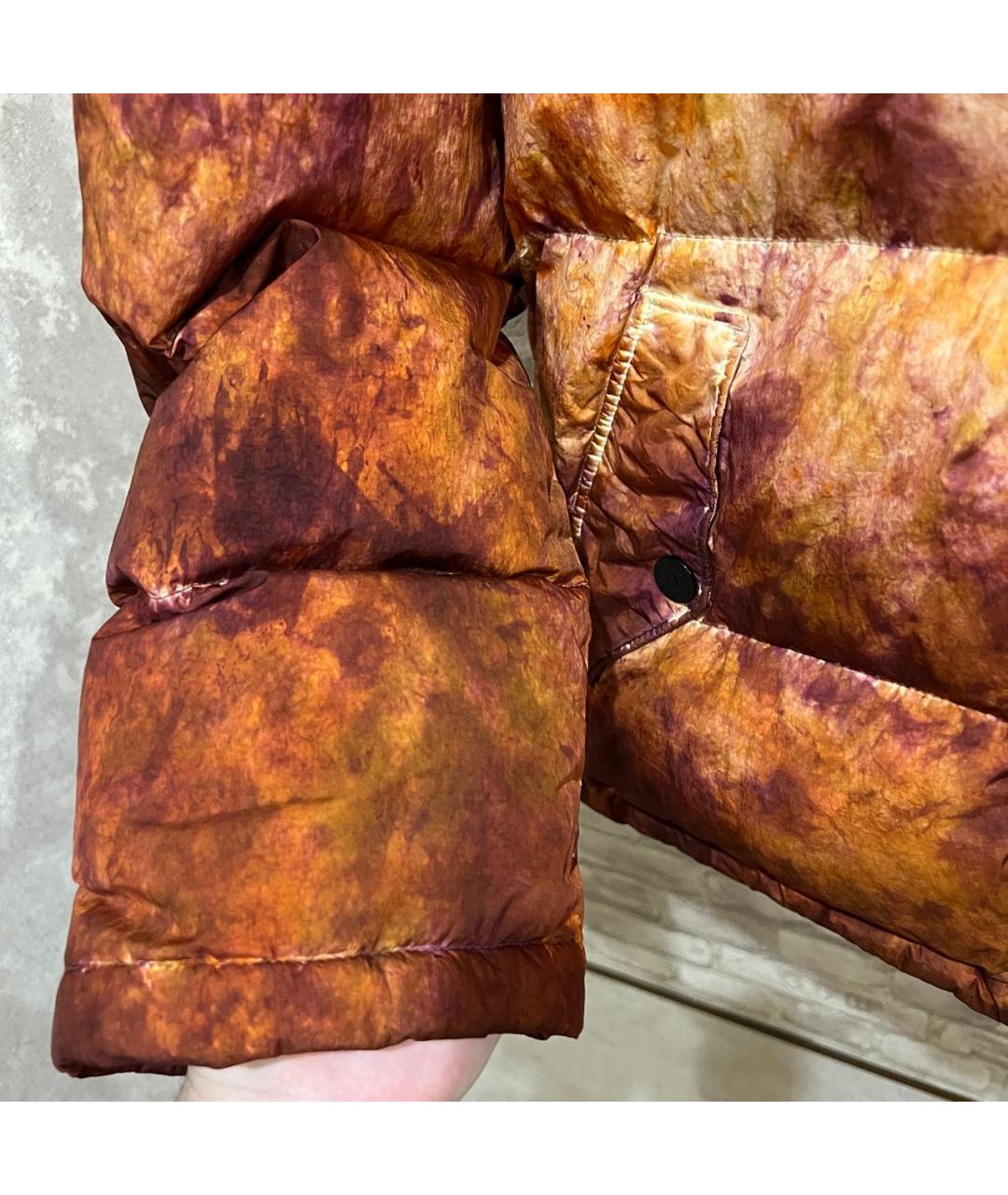 STONE ISLAND Коричневый полиамидовый пуховик, фото 4
