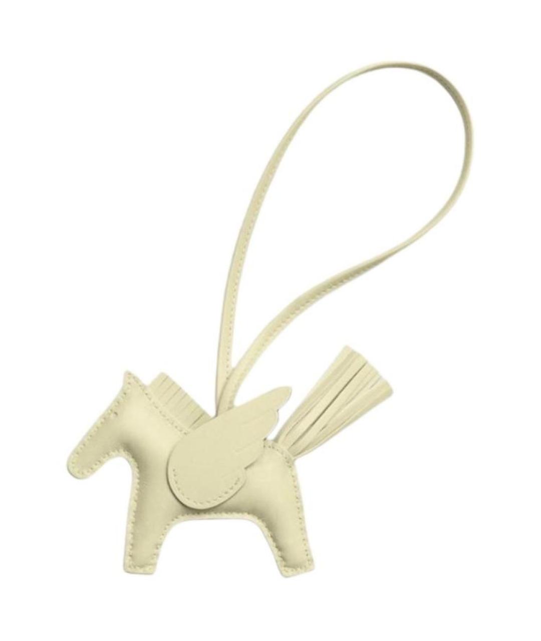 HERMES Бежевый брелок, фото 1