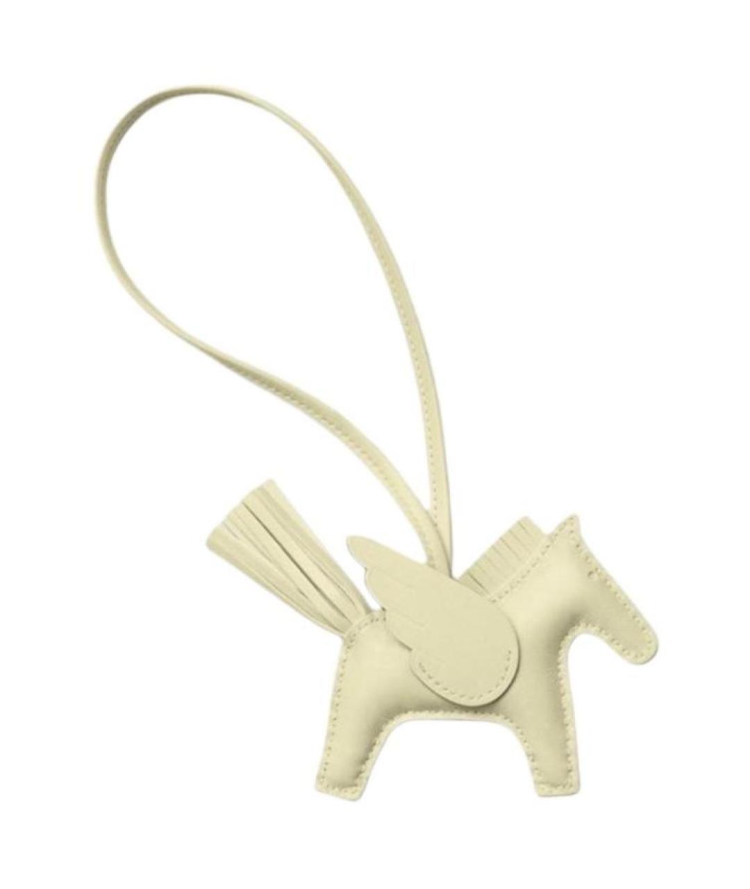 HERMES Бежевый брелок, фото 2