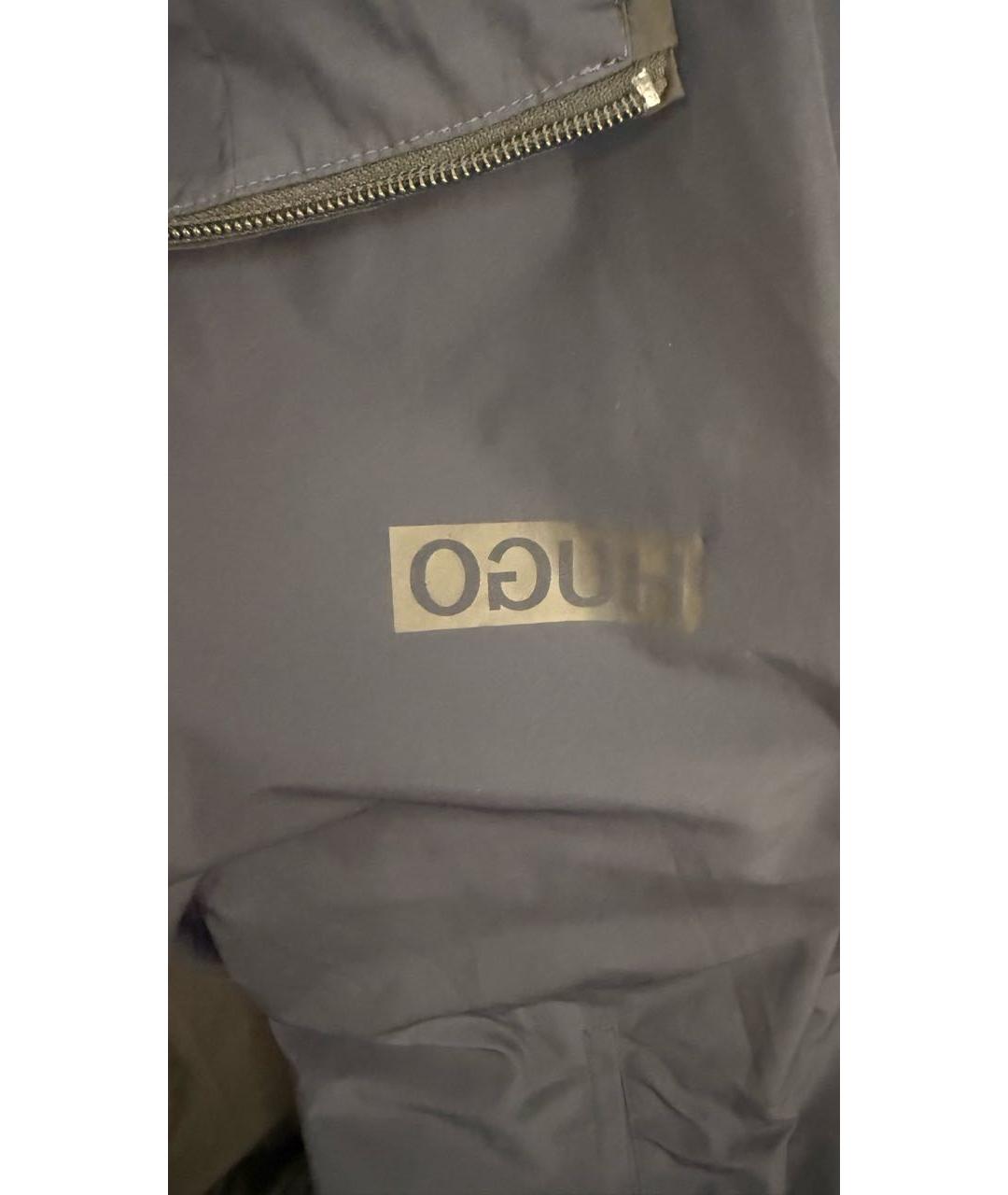 HUGO BOSS Темно-синяя полиэстеровая куртка, фото 3