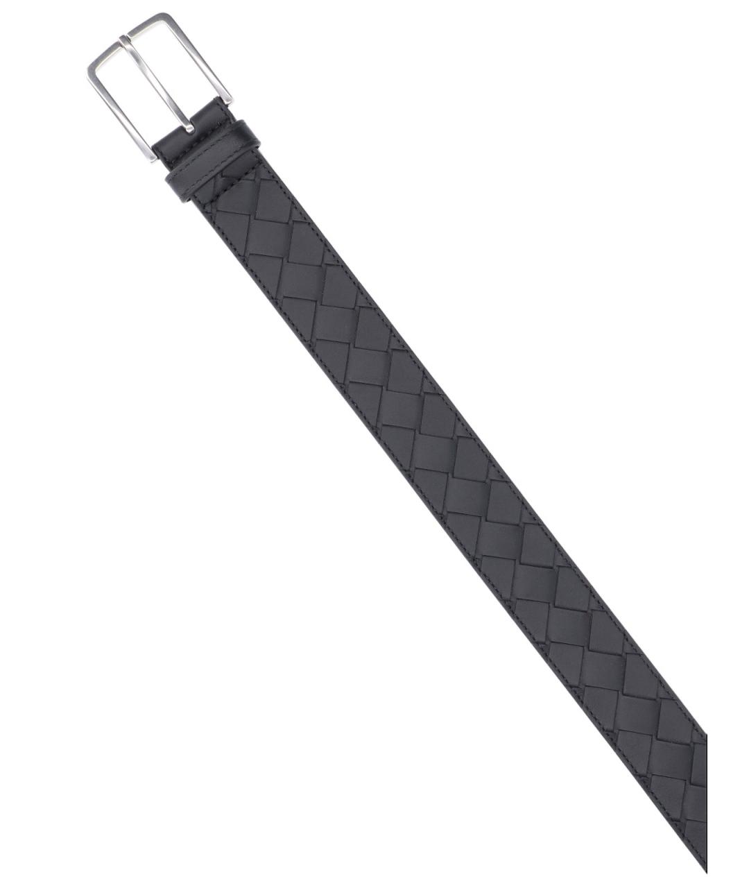 BOTTEGA VENETA Черный кожаный ремень, фото 3
