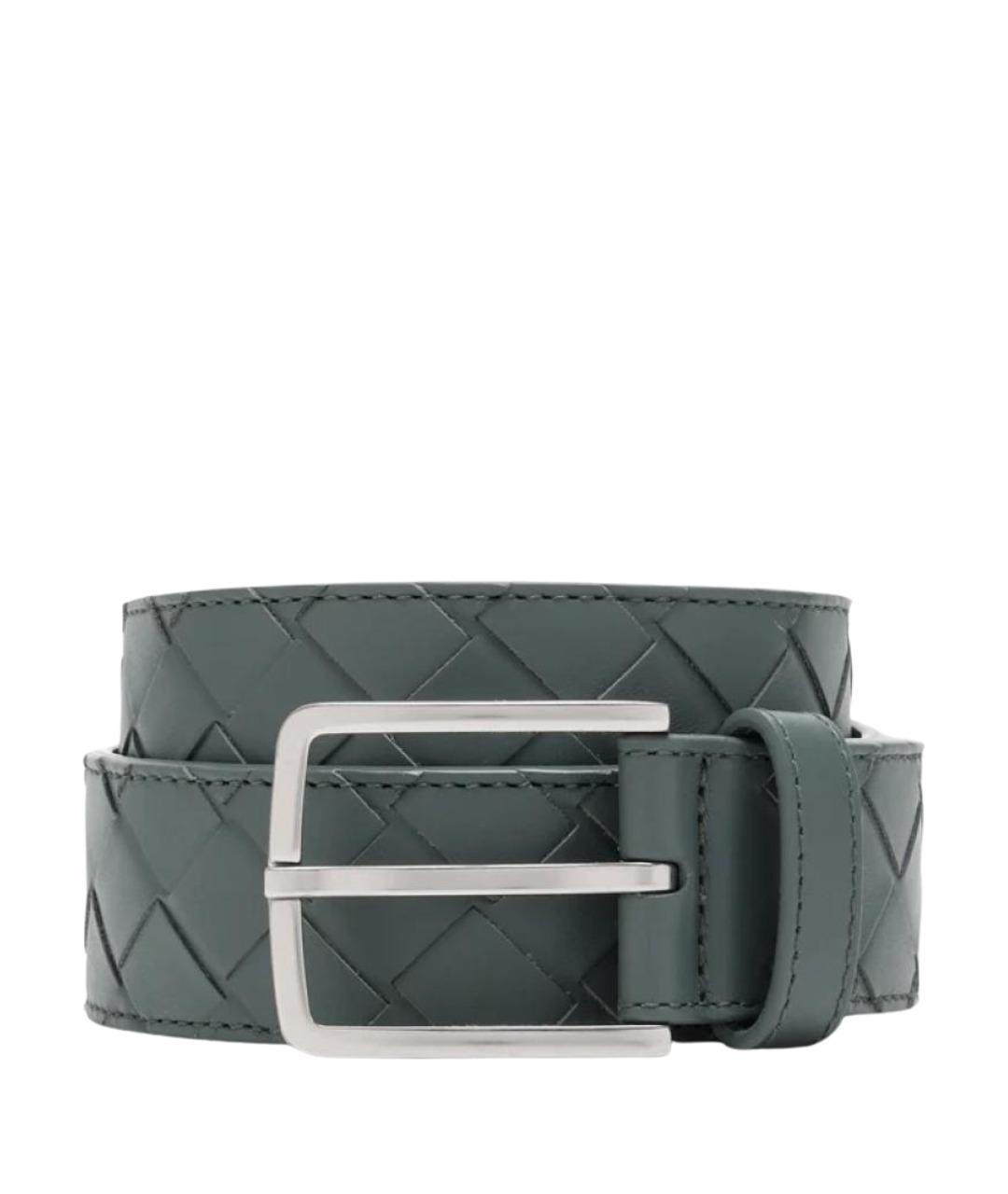 BOTTEGA VENETA Серый кожаный ремень, фото 1