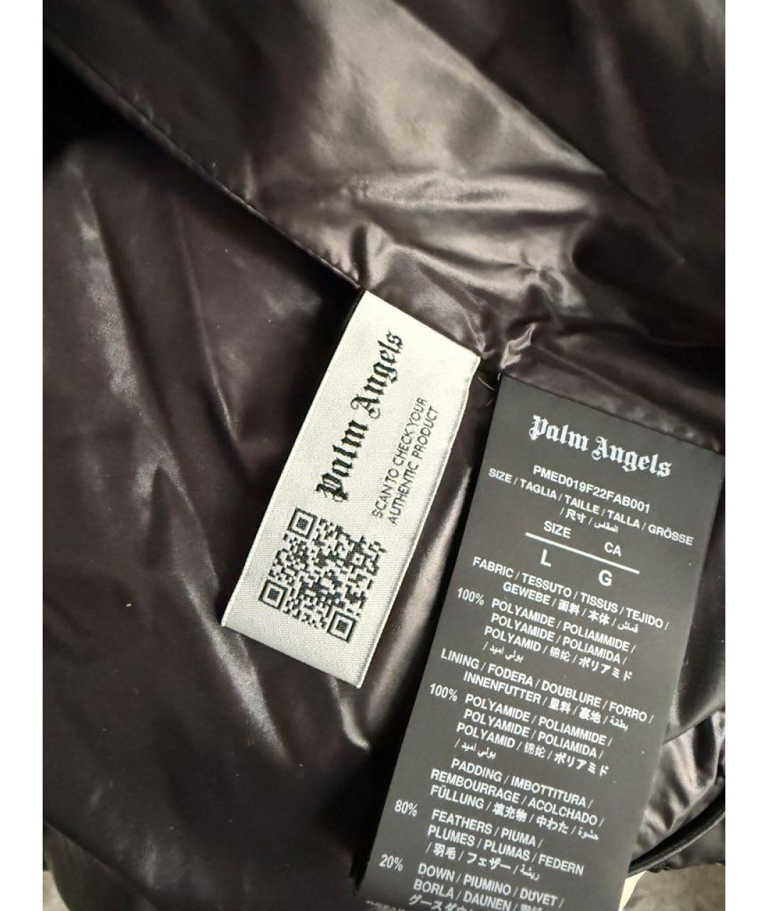 PALM ANGELS Черная полиамидовая куртка, фото 4