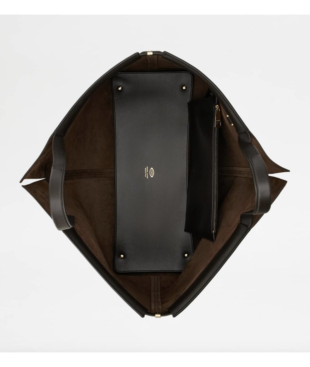 TOD'S Коричневая кожаная сумка тоут, фото 7