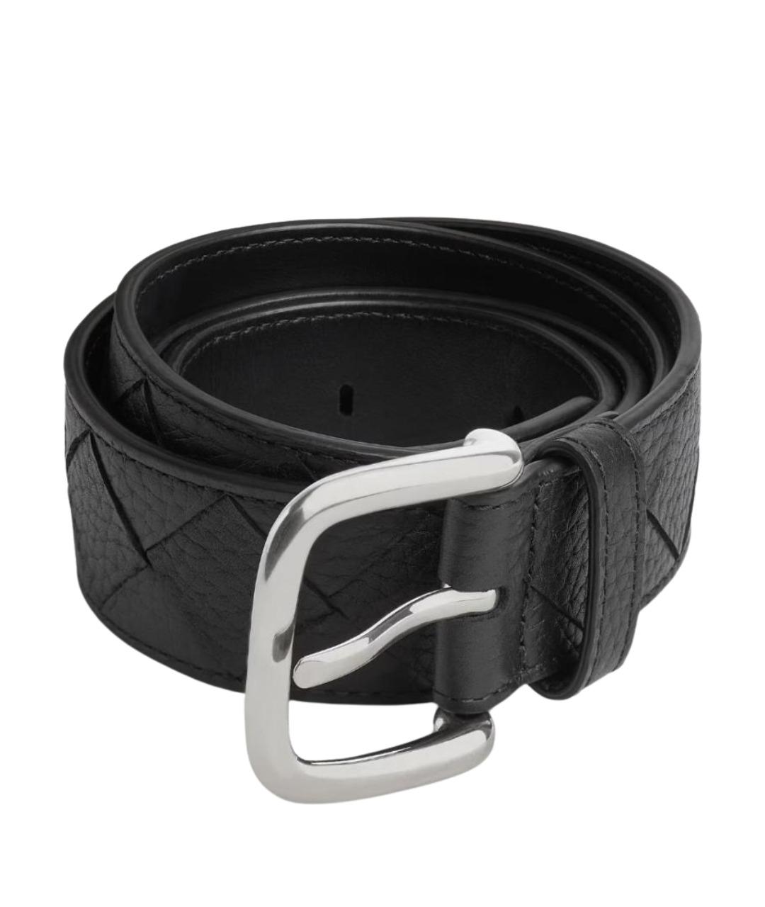 BOTTEGA VENETA Черный кожаный ремень, фото 1