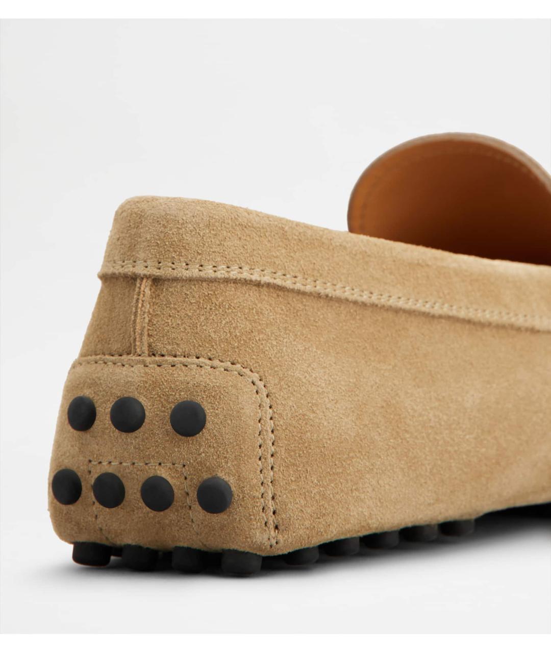 TOD'S Бежевые замшевые мокасины, фото 5