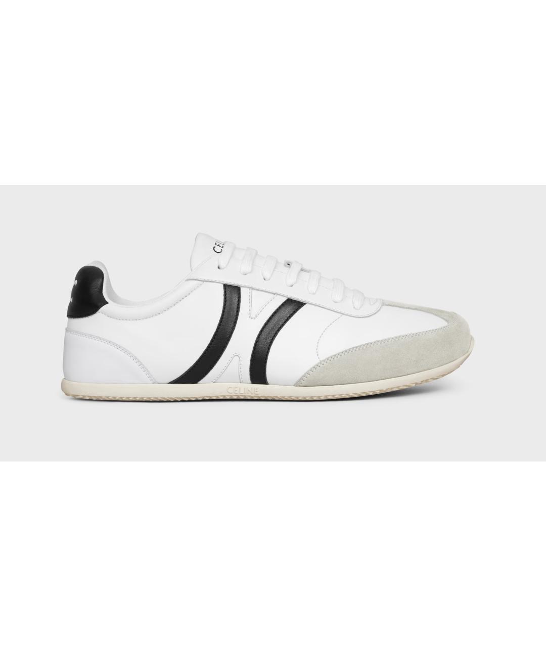 CELINE Белые кожаные кроссовки, фото 5