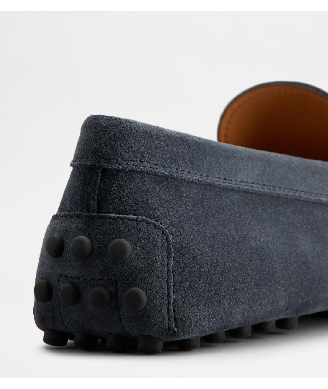 TOD'S Темно-синие замшевые мокасины, фото 5
