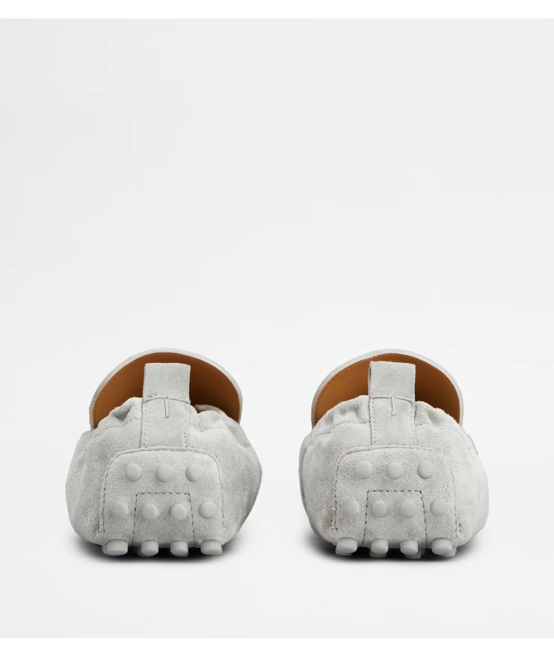 TOD'S Серые замшевые мокасины, фото 3
