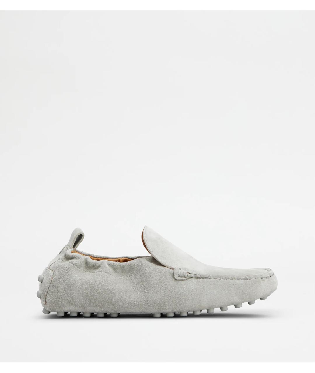 TOD'S Серые замшевые мокасины, фото 7