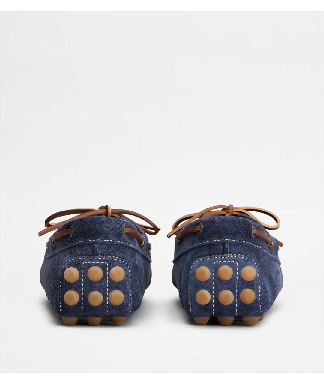TOD'S Синие замшевые мокасины, фото 3