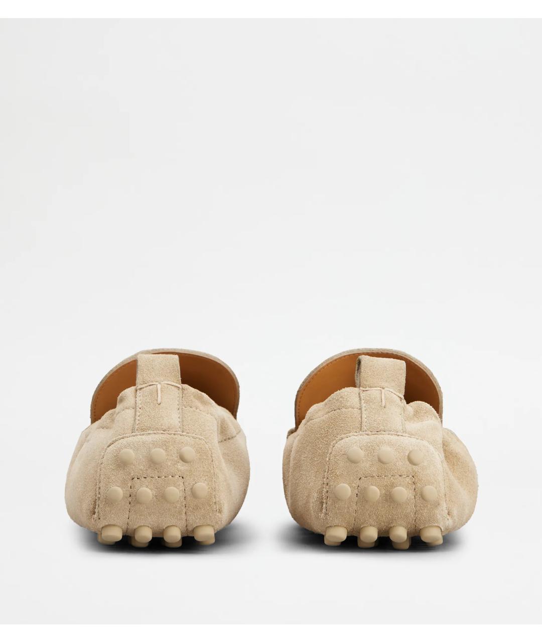 TOD'S Бежевые замшевые мокасины, фото 3