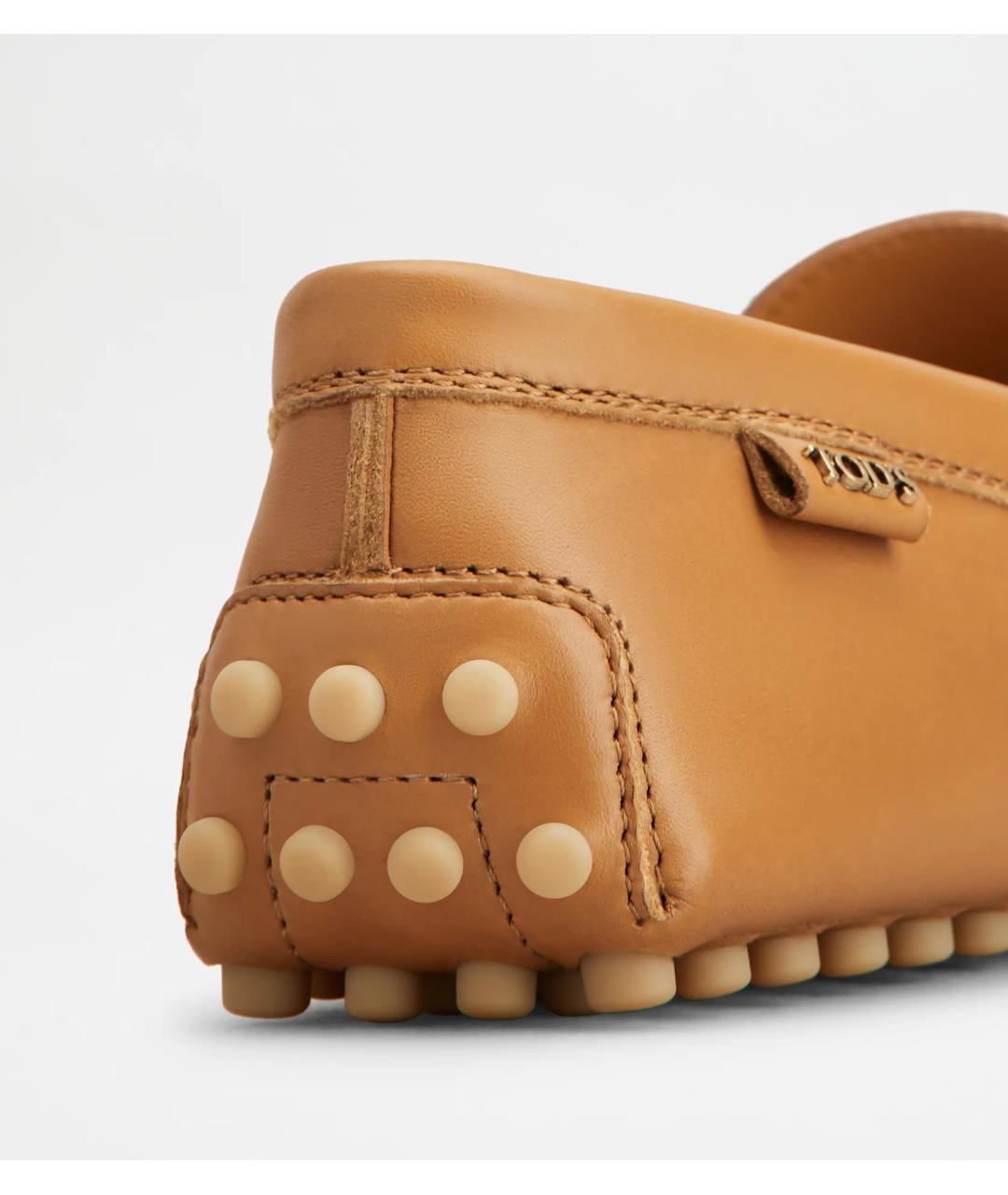 TOD'S Бежевые кожаные мокасины, фото 5