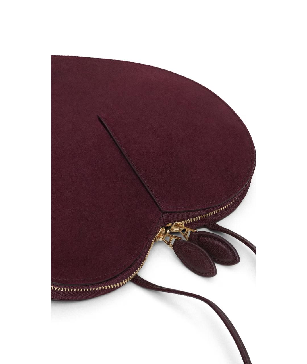 ALAIA Бордовая замшевая сумка через плечо, фото 3