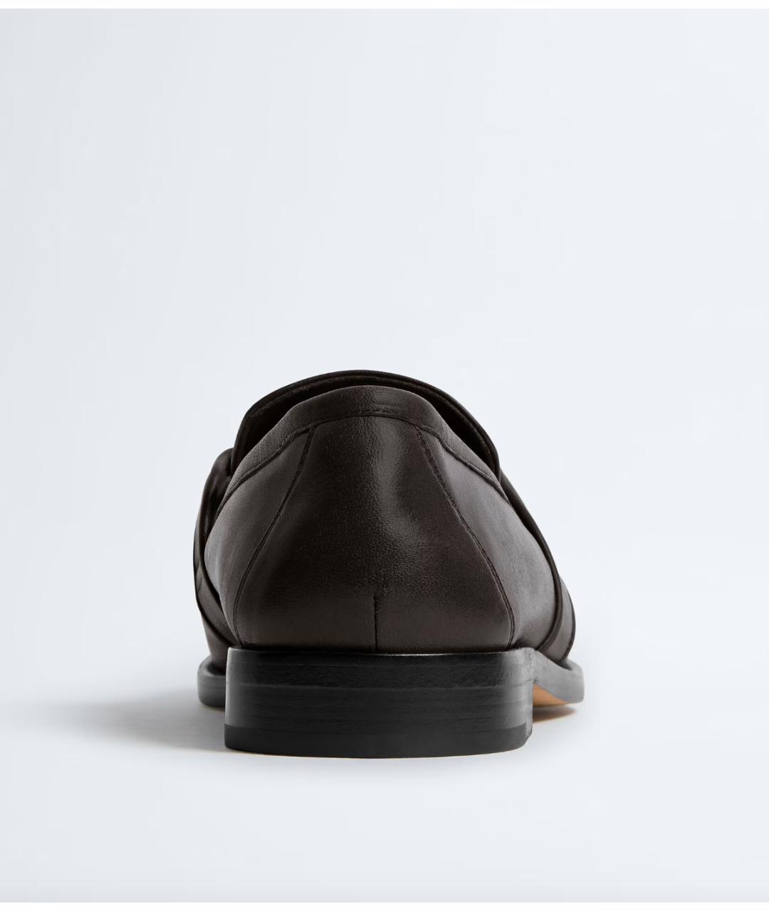 BOTTEGA VENETA Коричневые кожаные лоферы, фото 5