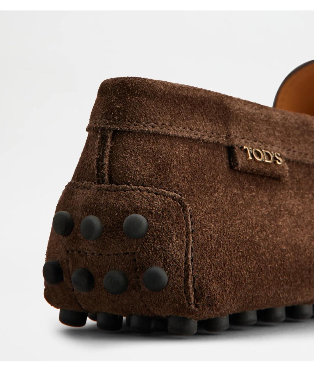 TOD'S Коричневые замшевые мокасины, фото 5