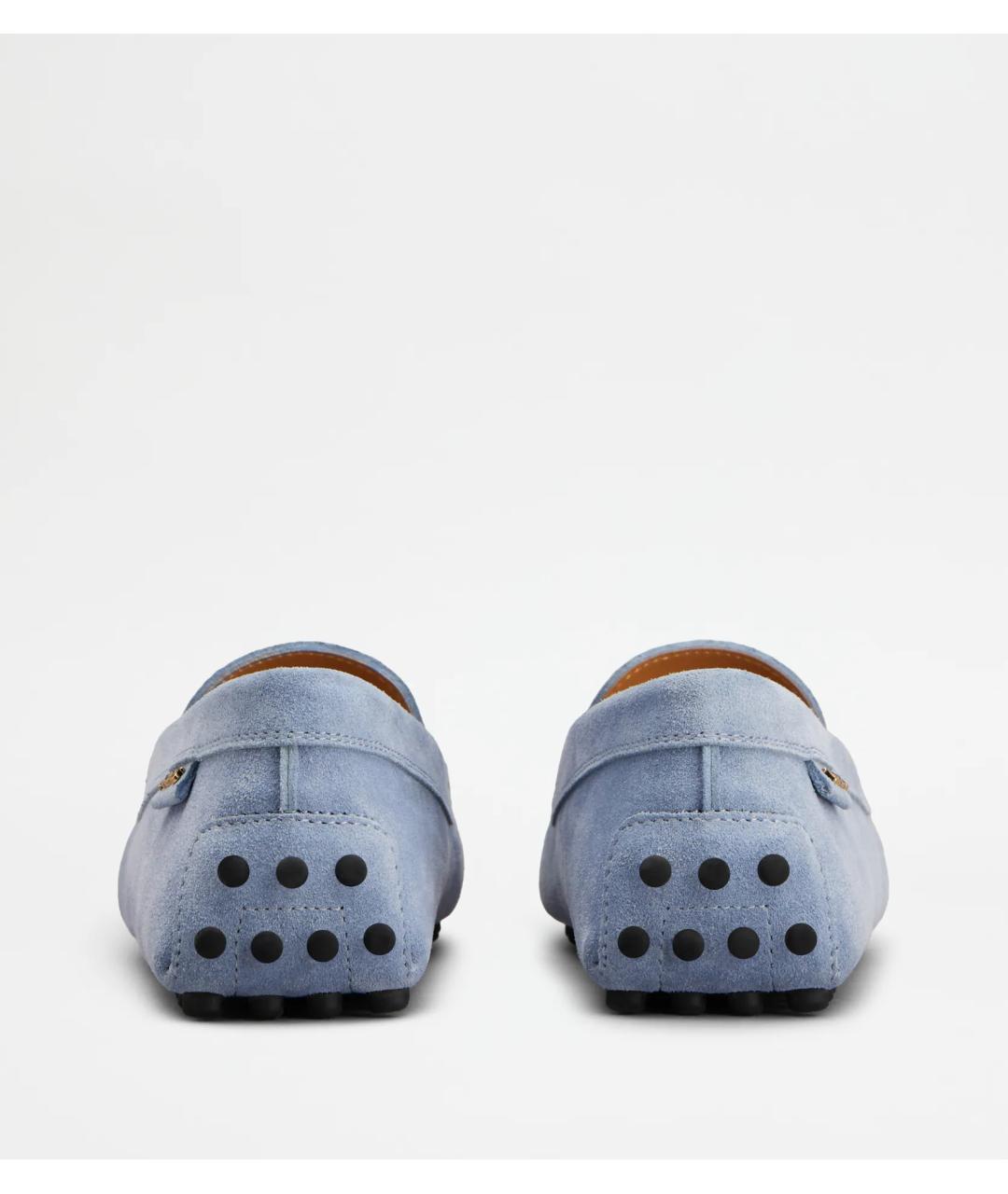 TOD'S Голубые замшевые мокасины, фото 3