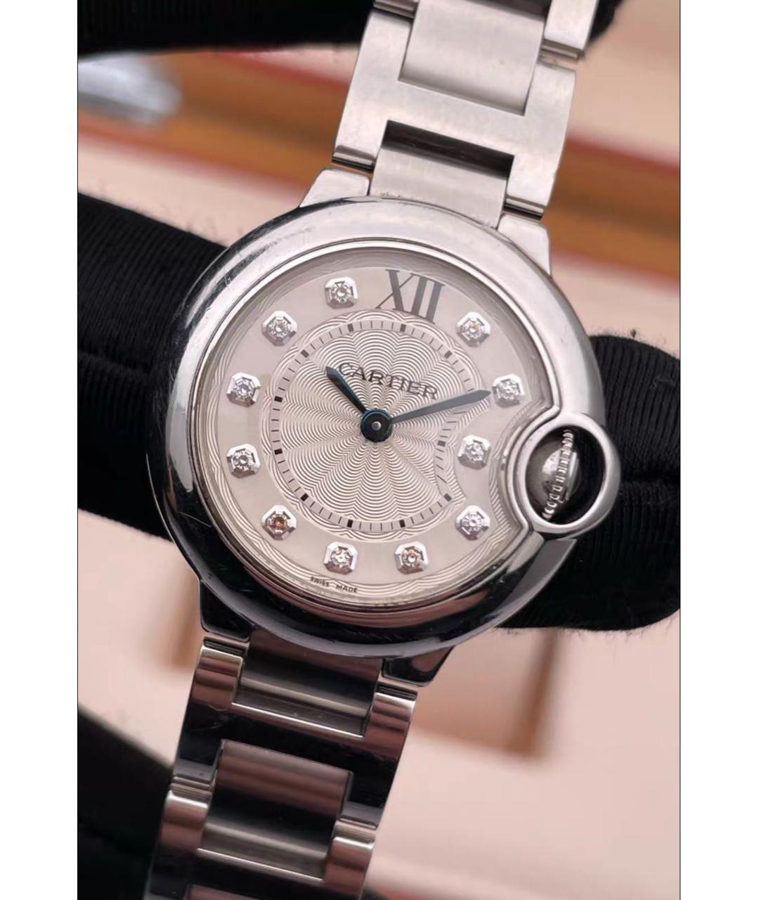 CARTIER Белые металлические часы, фото 3