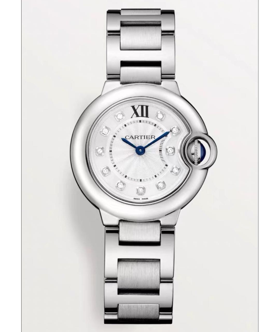 CARTIER Белые металлические часы, фото 7
