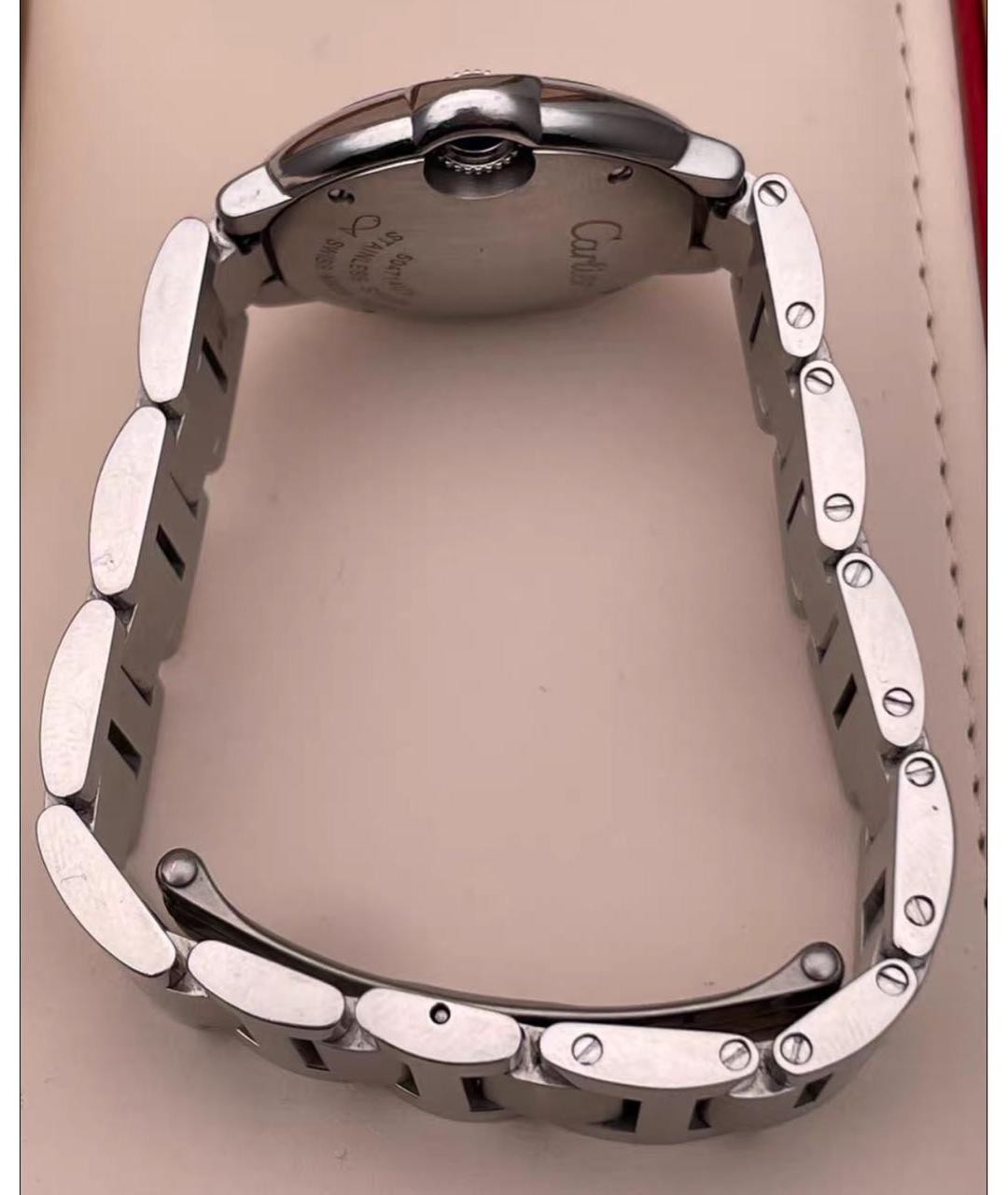 CARTIER Белые металлические часы, фото 6