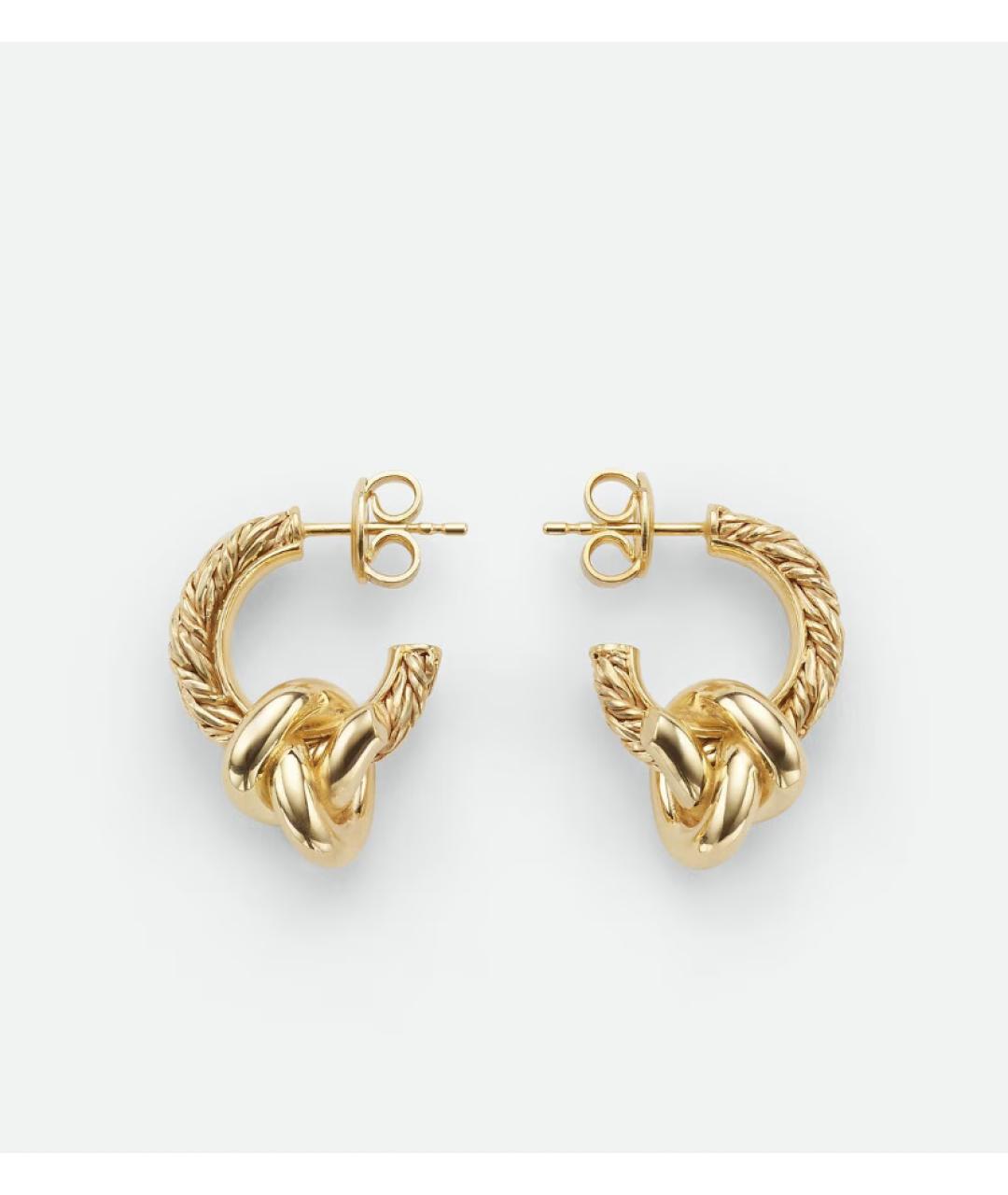 BOTTEGA VENETA Золотые серебряные серьги, фото 3