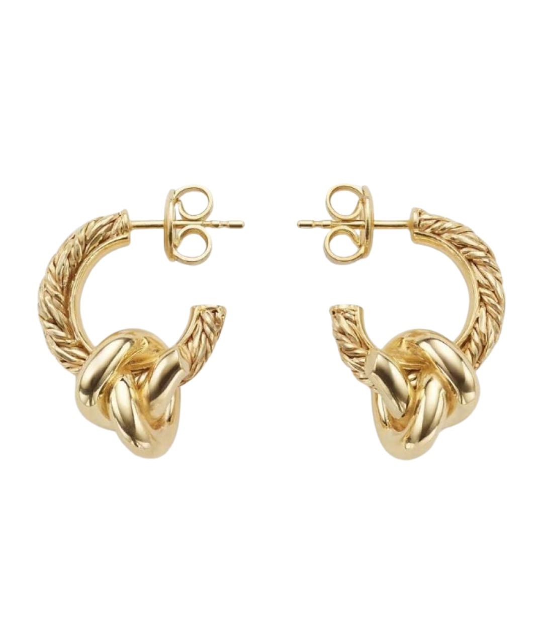 BOTTEGA VENETA Золотые серебряные серьги, фото 1