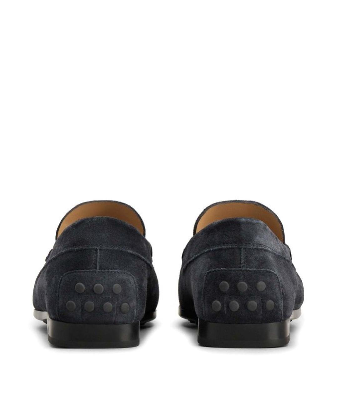 TOD'S Синие замшевые мокасины, фото 4