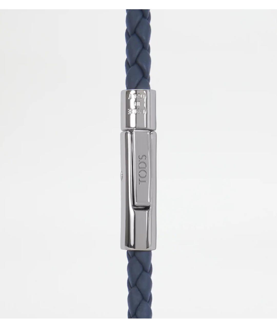 TOD'S Синий кожаный браслет, фото 2
