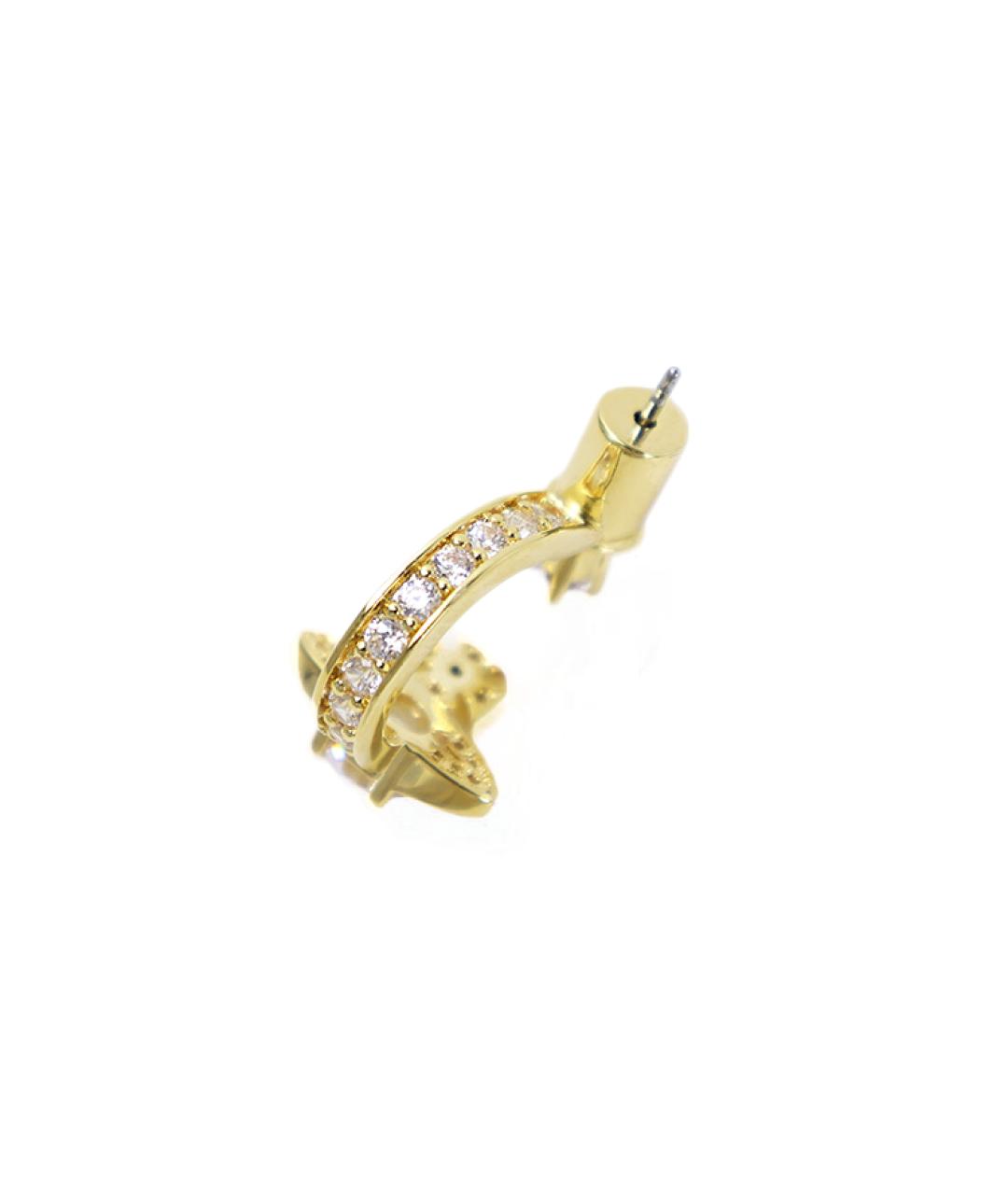 VIVIENNE WESTWOOD Золотые латунные серьги, фото 6